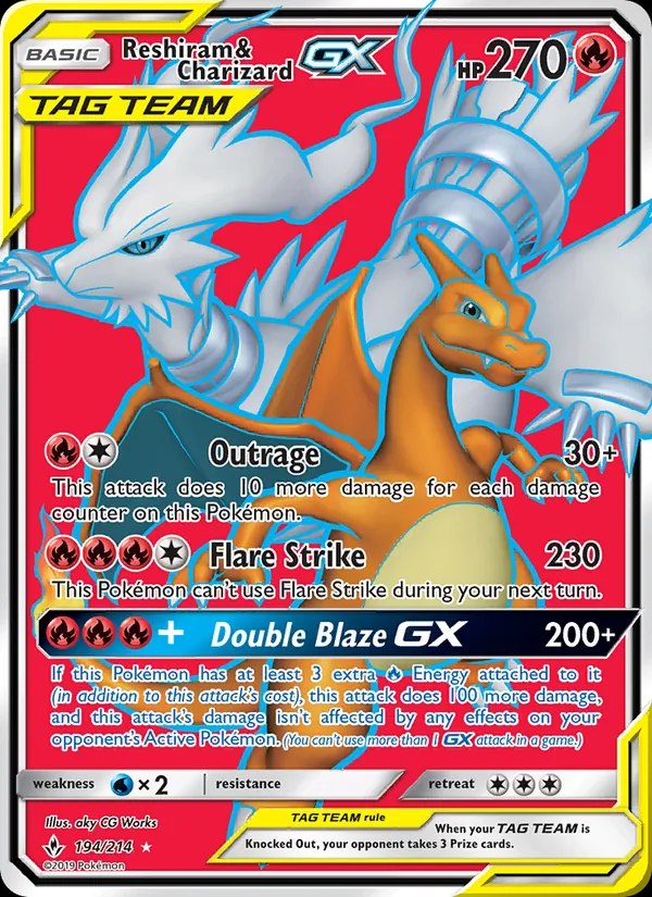 Reshiram & Charizard GX - 108/095