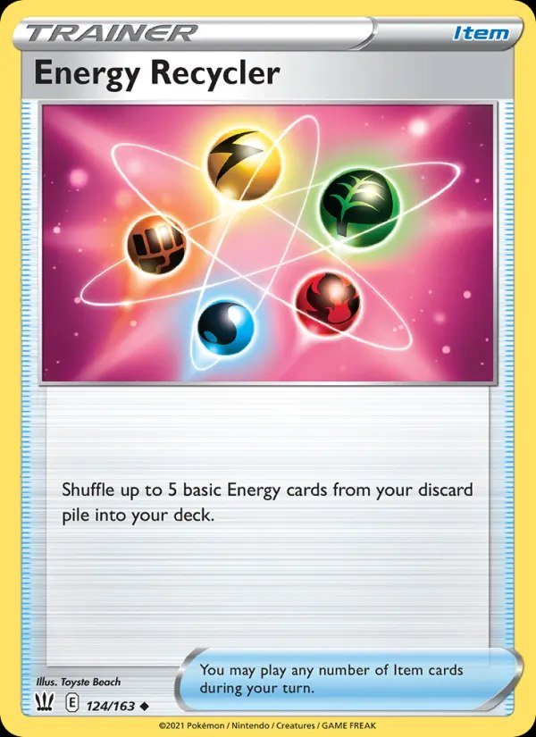 Energy Recycler - 124/163 (#32 Pikachu Stamped)