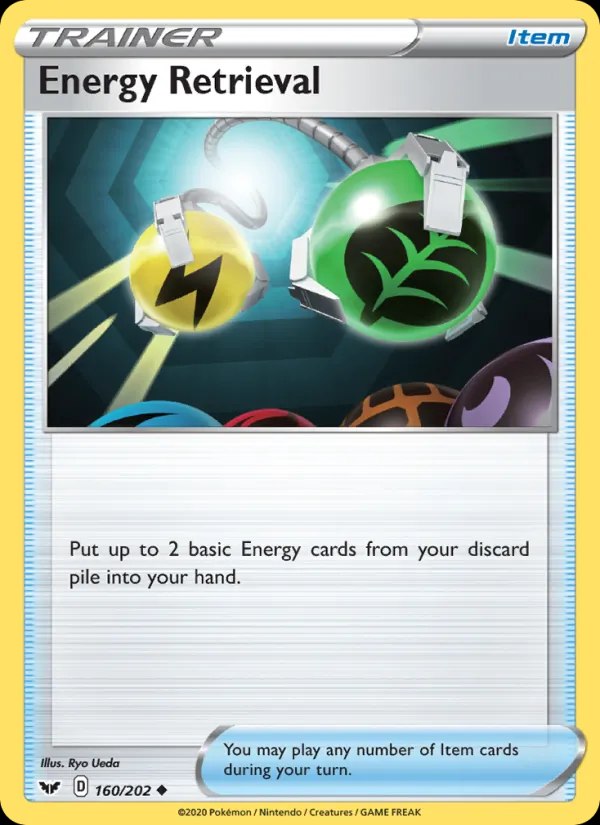 Energy Retrieval - 160/202 (#37 Cinderace Stamped)