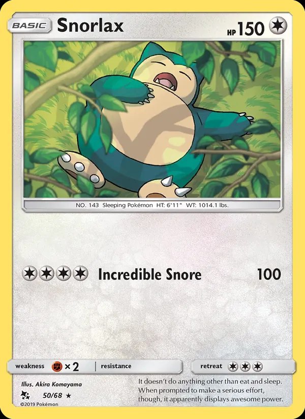 Snorlax - 50/68 (Mewtwo Stamped)
