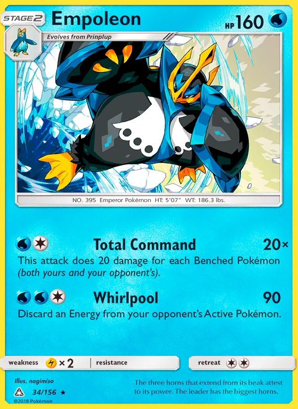 Empoleon - 34/156 (Cracked Ice Holo)