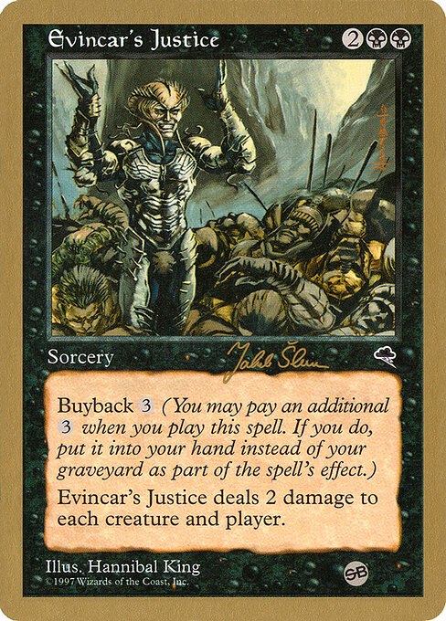Evincar's Justice - 1999 Jakub Slemr (TMP) (SB)
