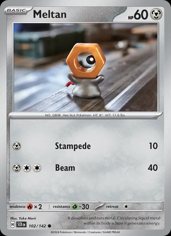 Meltan - 102/142 (Stellar Crown Stamped)