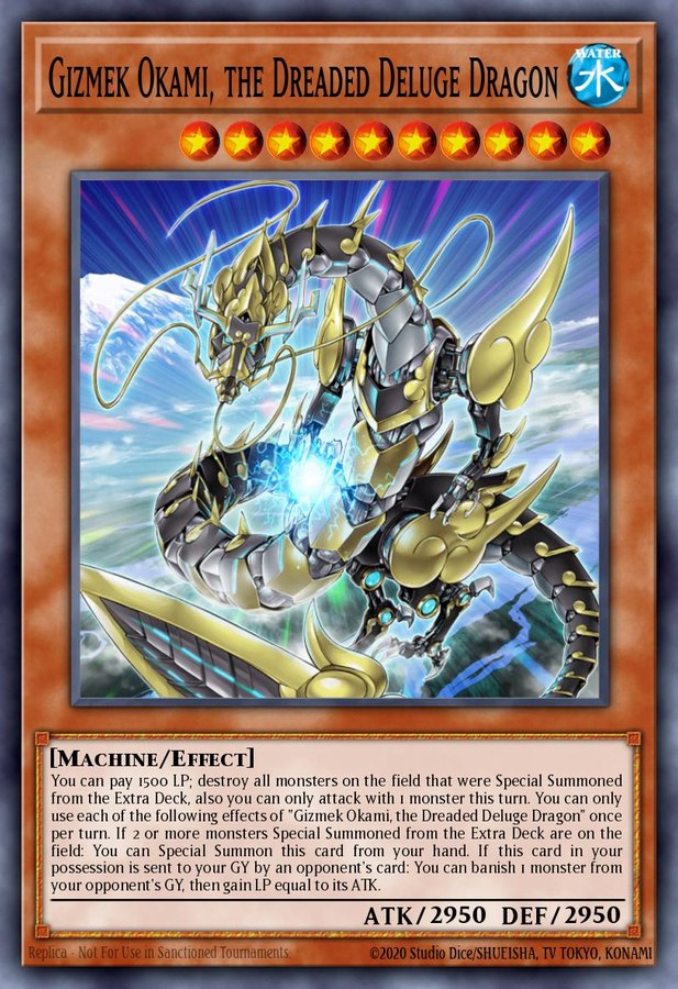 Gizmek Okami, the Dreaded Deluge Dragon