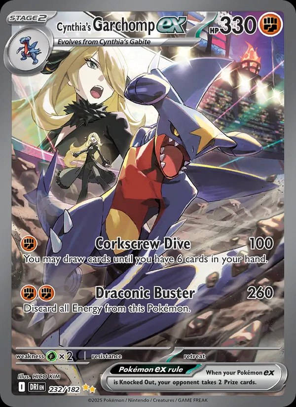 Cynthia's Garchomp ex - 232/182