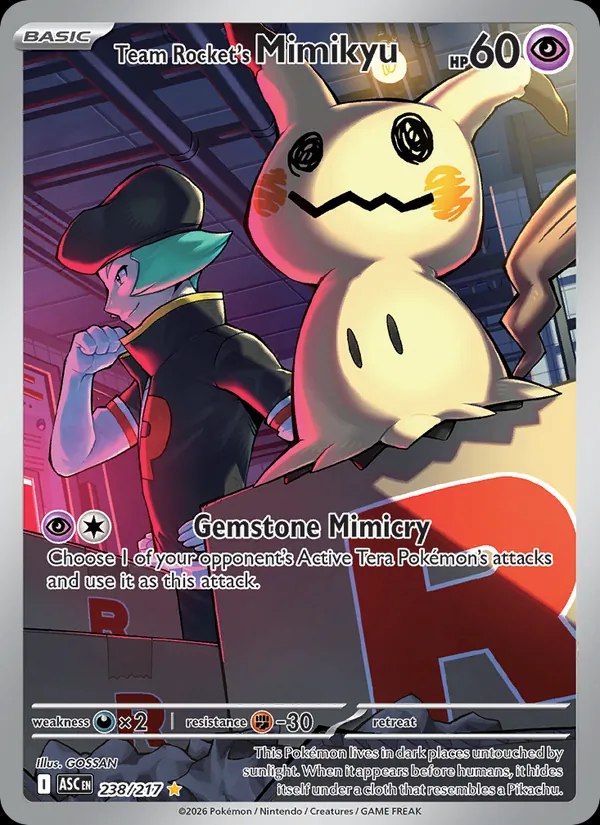 Team Rocket's Mimikyu - 238/217