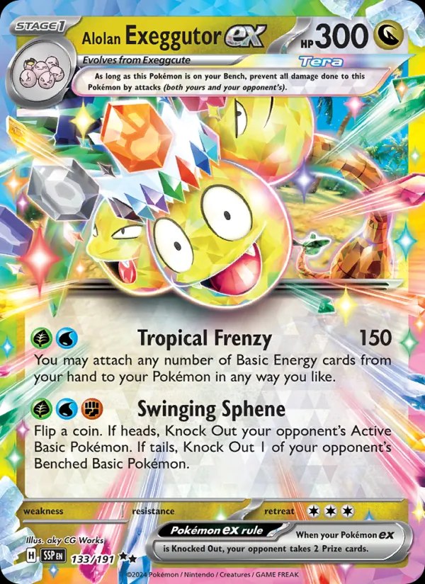 Alolan Exeggutor ex (Mirror Holo)