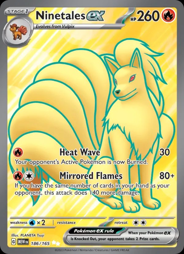 Ninetales ex - 186/165