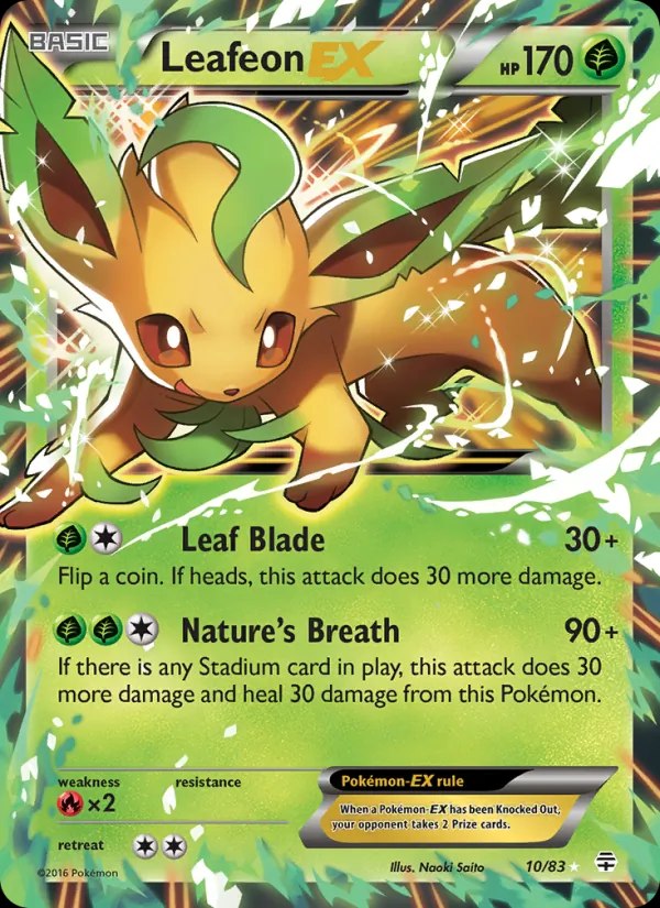 Leafeon ex (Mirror Holo)