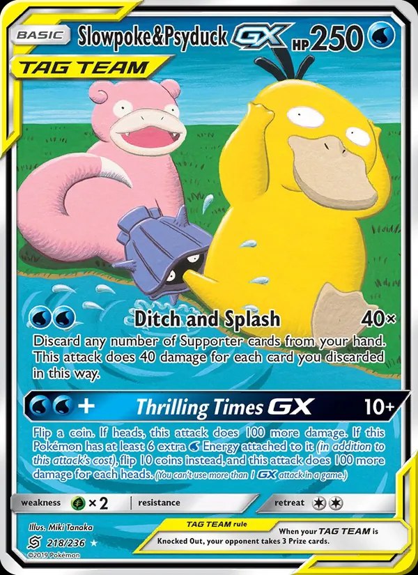 Slowpoke & Psyduck GX (Alternate Full Art)