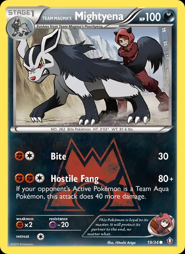 Team Magma's Mightyena - 022/033