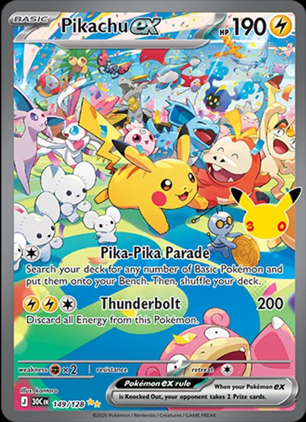 Pikachu ex - 149/128