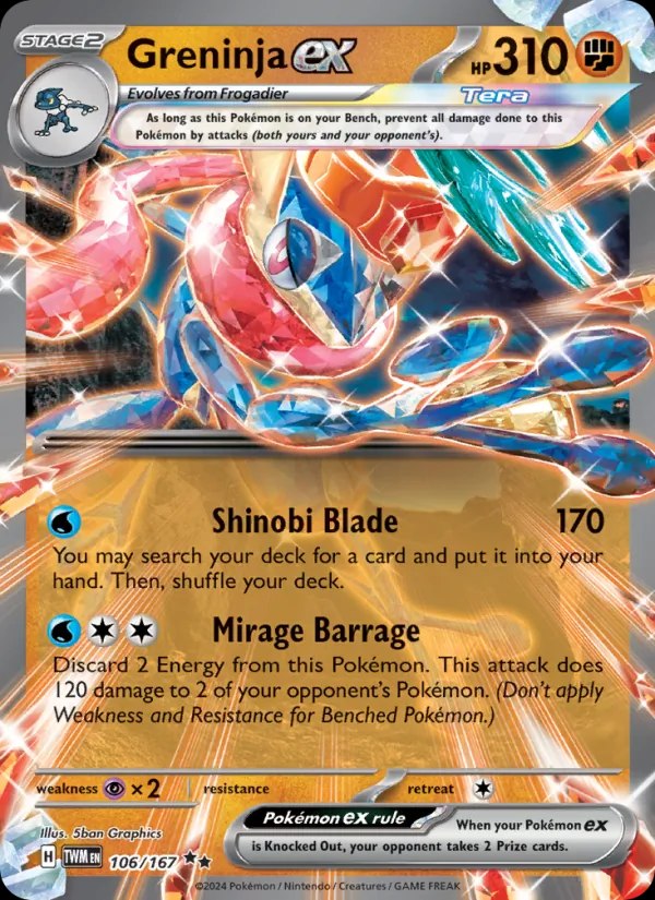Greninja ex (GameStop Metal Card)