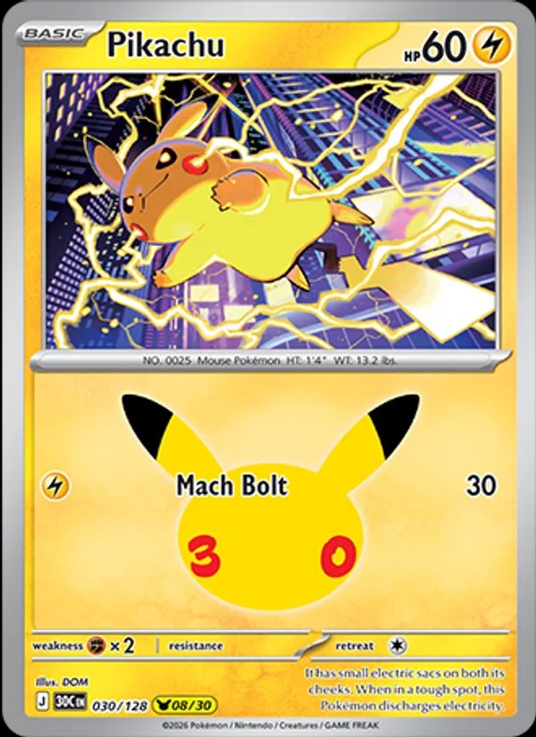 Pikachu - 030/128