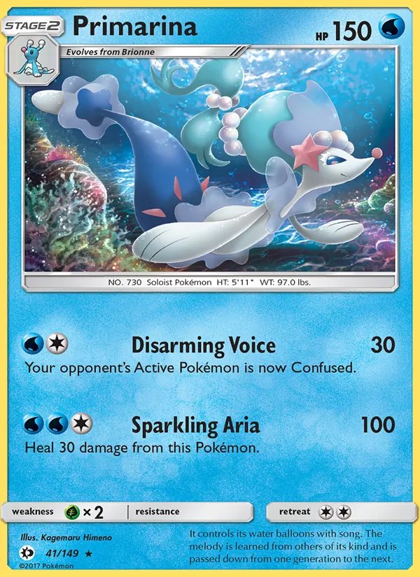 Primarina - 041/149 (Cracked Ice Holo)