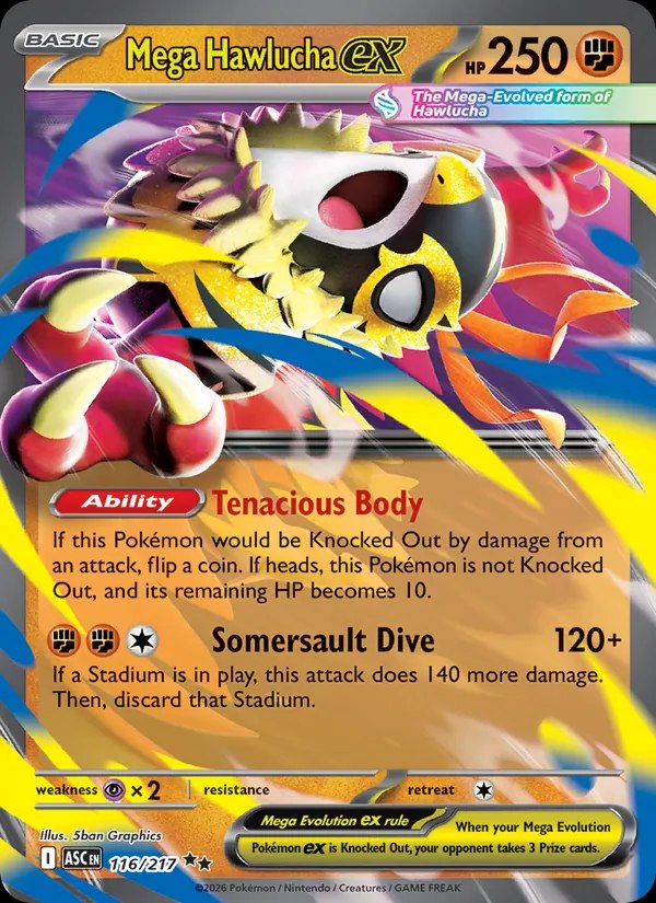 Mega Hawlucha ex - 116/217