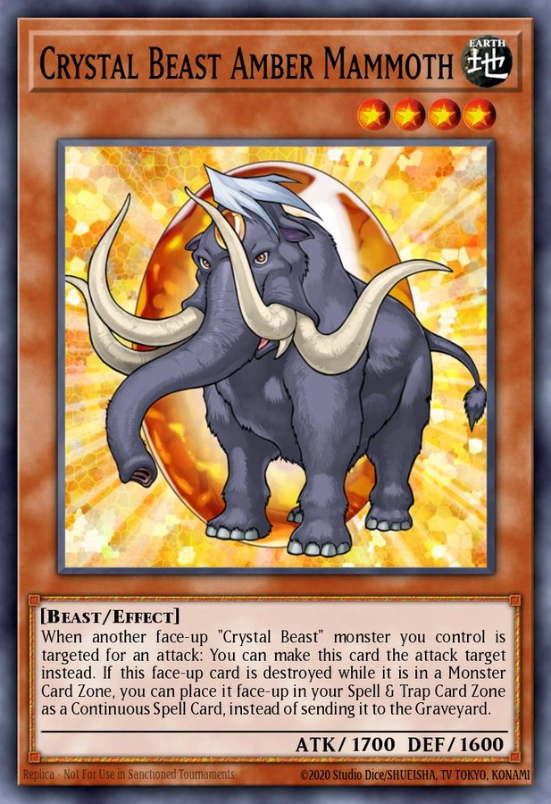 Crystal Beast Amber Mammoth