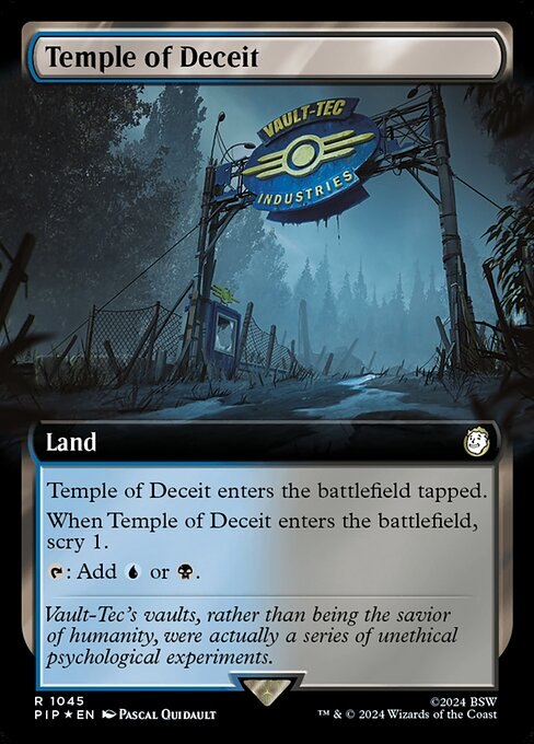 Temple of Deceit (Extended Art) (Surge Foil)