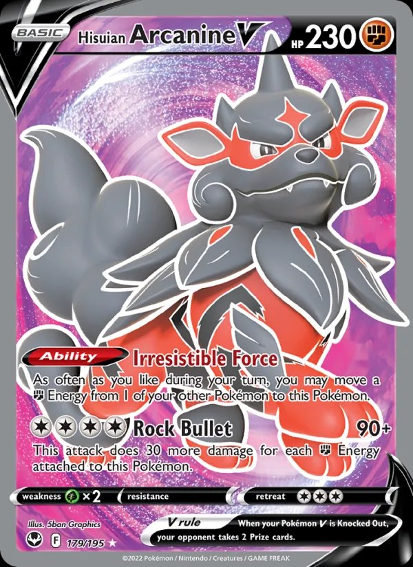 Hisuian Arcanine V (Full Art)