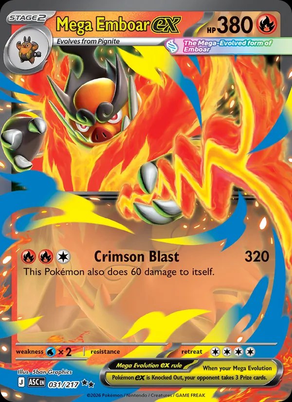 Mega Emboar ex (Mirror Holo)