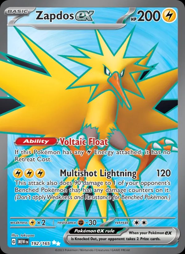 Zapdos ex - 192/165