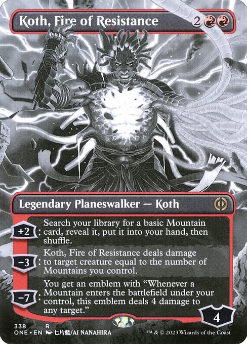 Koth, Fire of Resistance (Borderless)