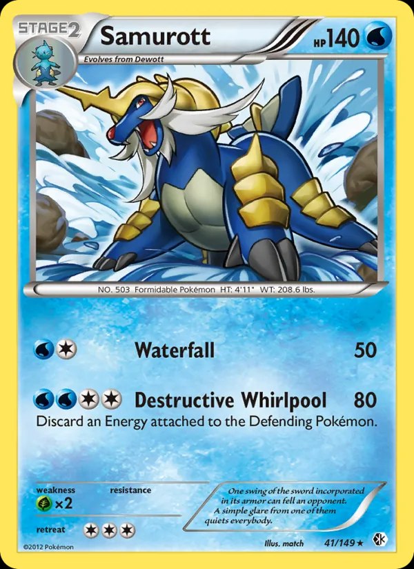 Samurott - 41/149 (BW Boundaries Crossed)