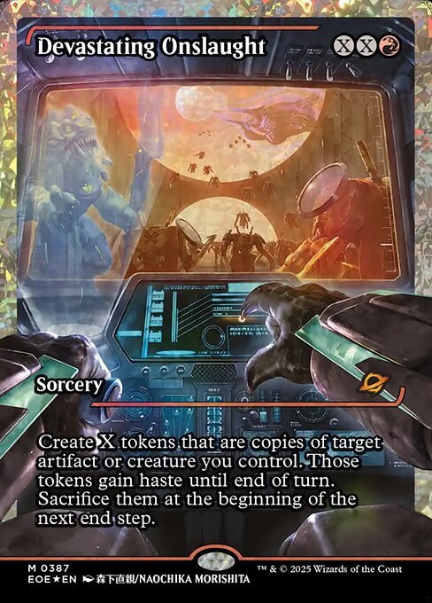 Devastating Onslaught (0387) (Showcase) (Fracture Foil)