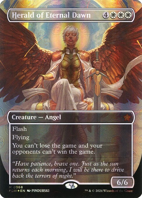 Herald of Eternal Dawn (Borderless) (Mana Foil)