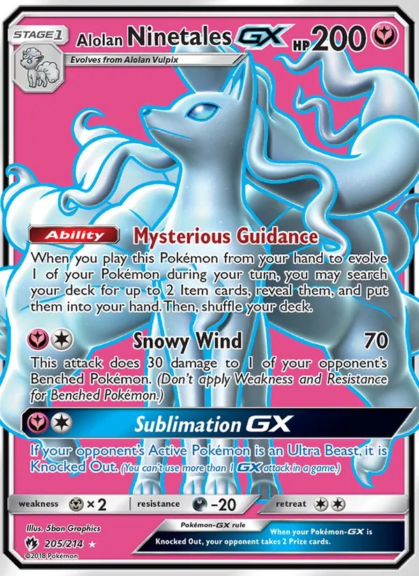Alolan Ninetales GX (Full Art)