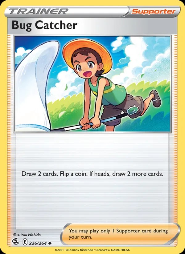 Bug Catcher - 226/264 (#46 Pikachu Stamped)