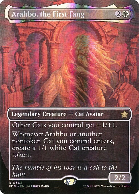 Arahbo, the First Fang (Borderless) (Mana Foil)