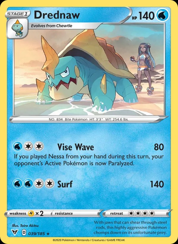 Drednaw - 39/185 (Cracked Ice Holo)