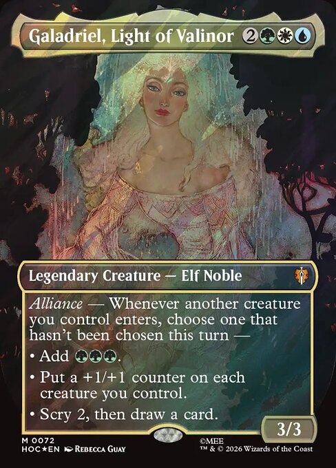 Galadriel, Light of Valinor (Borderless) (Surge Foil)