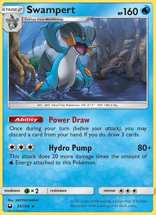 Swampert - 35/168 (SM Celestial Storm)