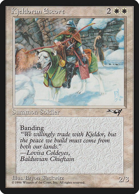 Kjeldoran Escort (Green Blanketed Dog)