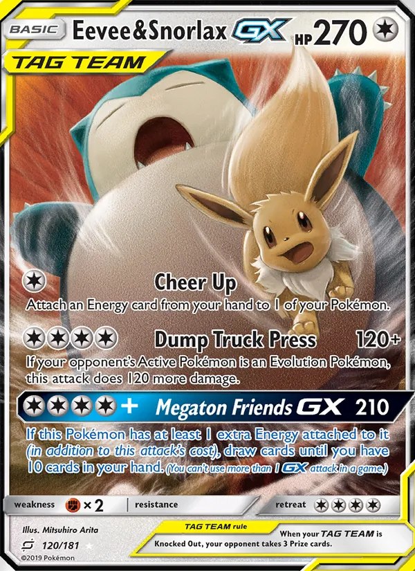 Eevee & Snorlax GX