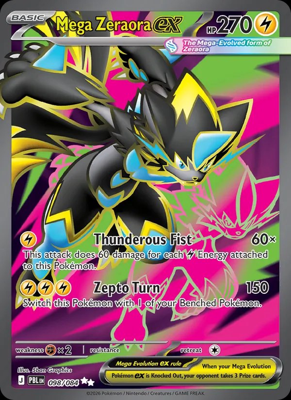 Mega Zeraora ex - 098/084