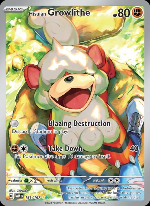 Hisuian Growlithe - 181/167
