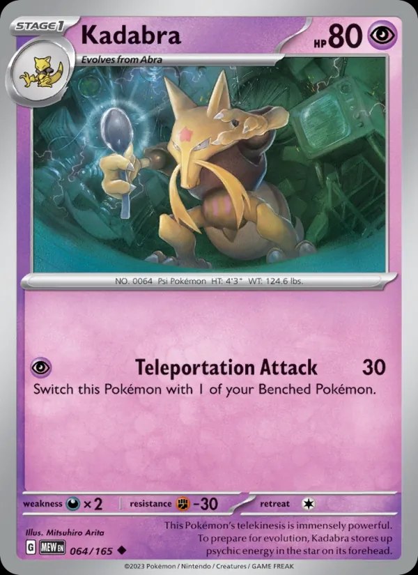 Kadabra - 064/165 (Cosmos Holo)