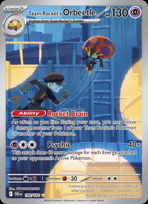 Team Rocket's Orbeetle - 198/182
