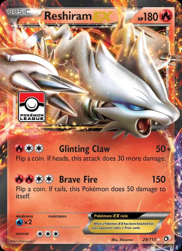 Reshiram ex (Mirror Holo)