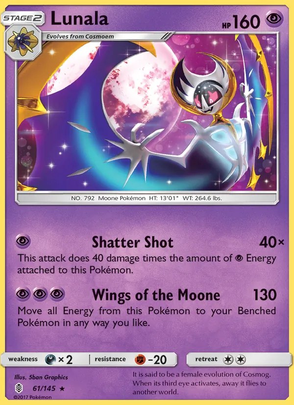 Lunala - 61/145 (Cracked Ice Holo)