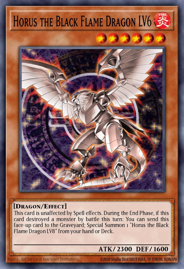 Horus the Black Flame Dragon LV6