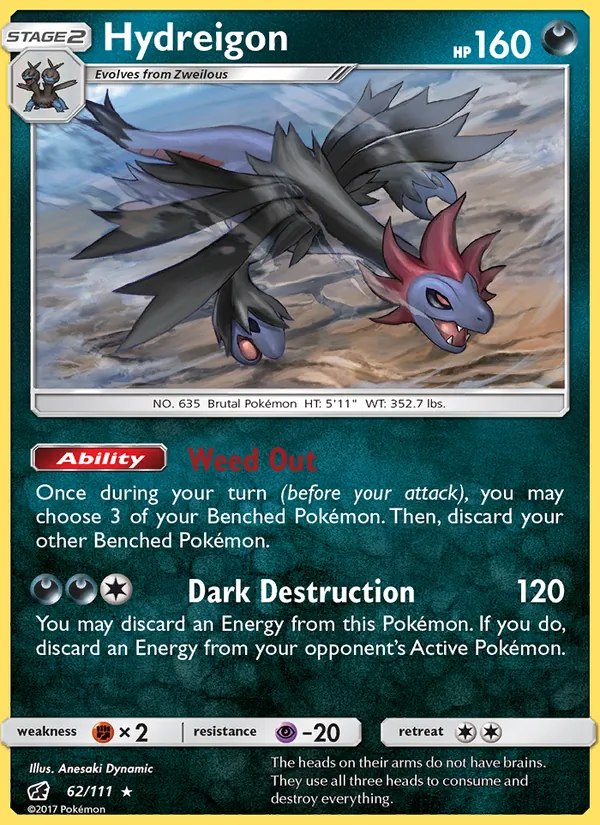 Hydreigon - 62/111 (Cracked Ice Holo)