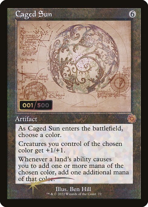 Caged Sun (Schematic) (Serial Numbered)