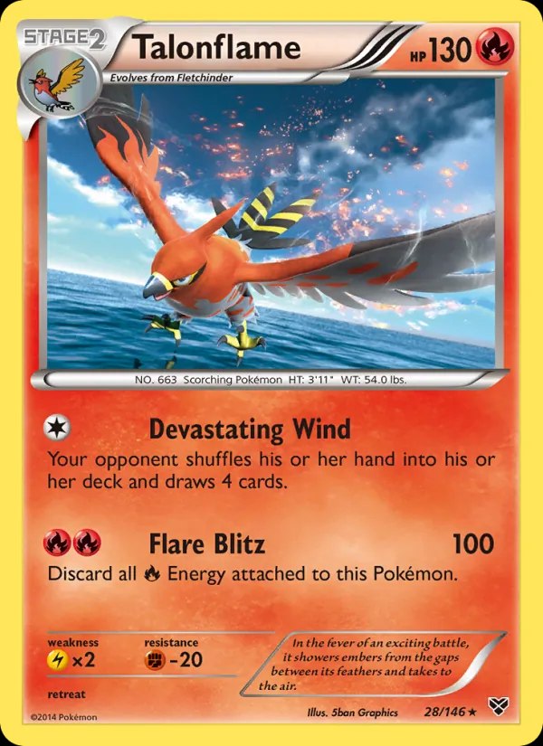 Talonflame - 28/146 (Cosmos Holo)