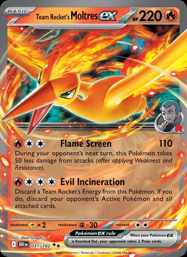 Team Rocket's Moltres ex - 112/098
