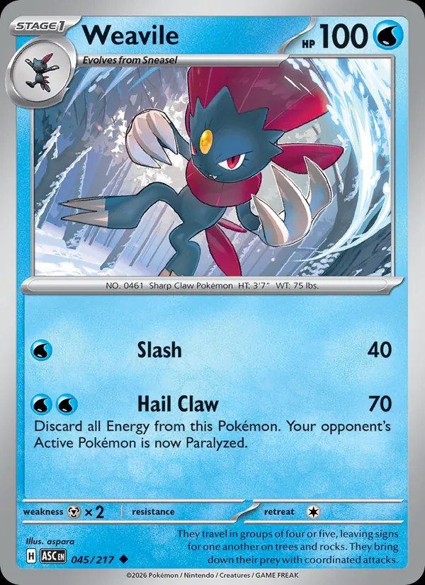 Weavile - 045/217