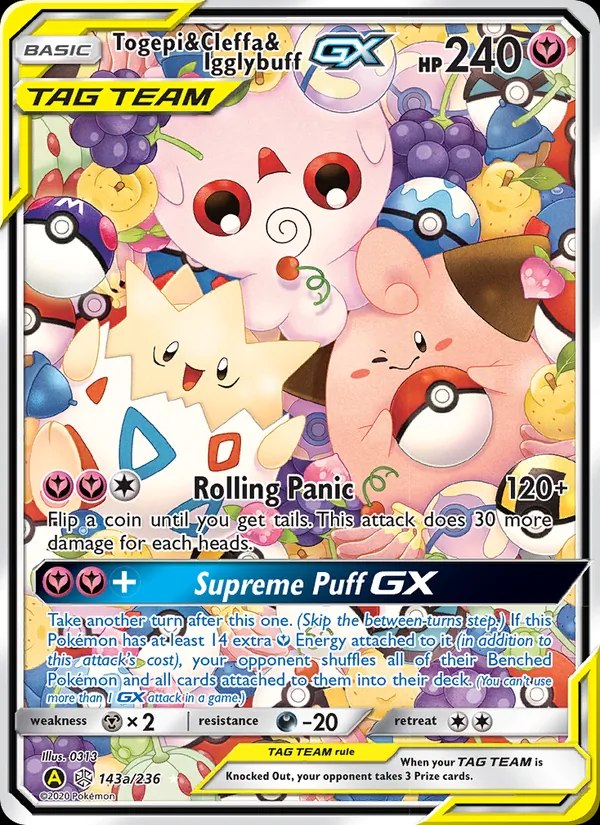 Togepi & Cleffa & Igglybuff GX - 185/173